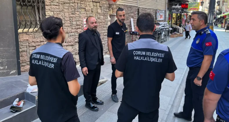 Çorum Belediyesi’nden esnaf ziyaretleri