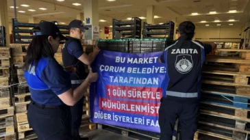 Çorum’da bir markete daha kapatma cezası