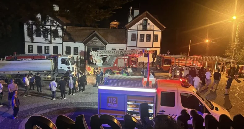 Gümüşhane’de otel yangını paniğe neden oldu