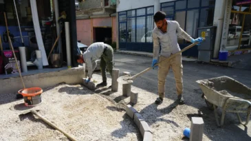 Kahramanmaraş’ta yol yenileme çalışması