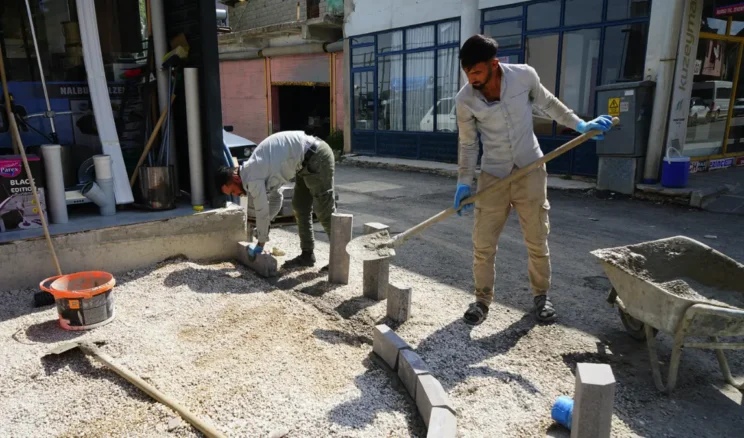 Kahramanmaraş’ta yol yenileme çalışması