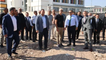 Kilis’te yapımı devam eden kampüs yolları yerinde incelendi