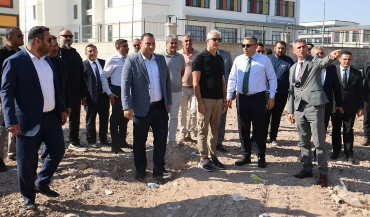 Kilis’te yapımı devam eden kampüs yolları yerinde incelendi