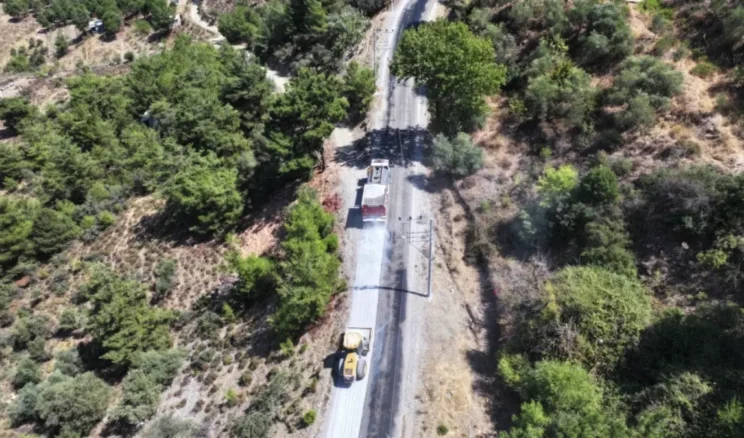 Manisa’da Spil Dağı Milli Parkı yolu yenileniyor