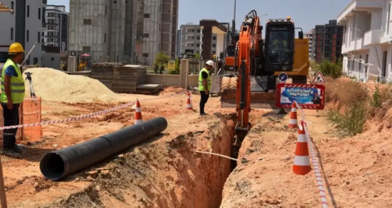 Mersin’de içme suyu hattı çalışmaları devam ediyor