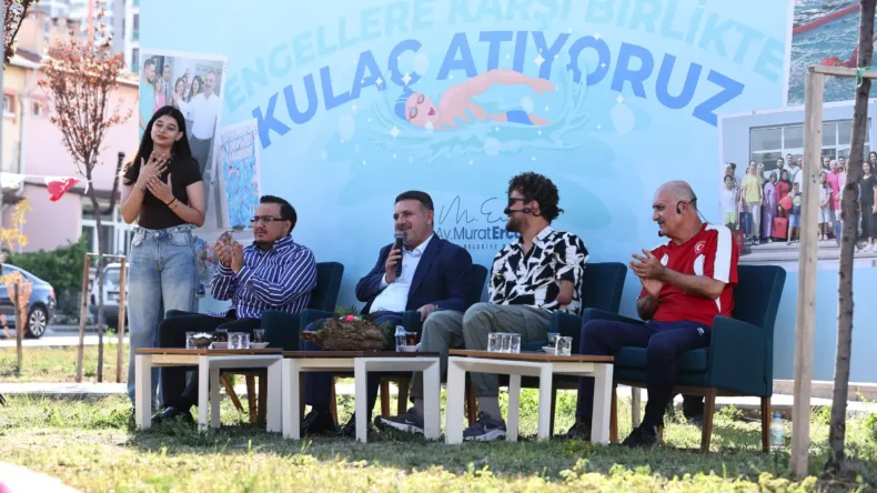 Sincan milli yüzücü Hamit Demir’i ağırladı