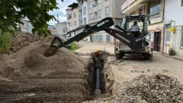 Ordu’da yağmur suyu hattı çalışması