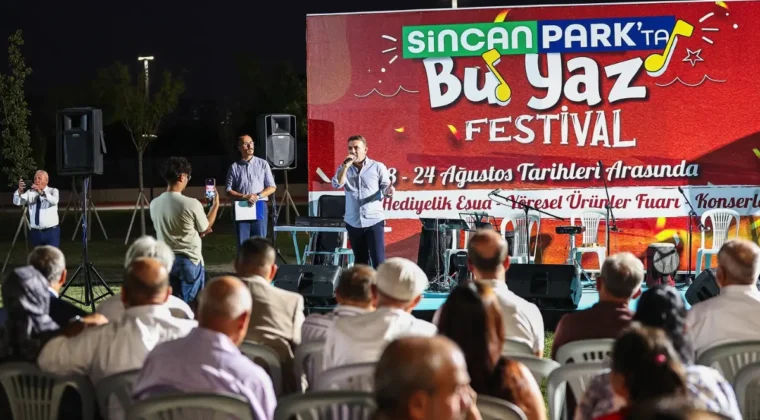 Sincan’da yaz festivali devam ediyor