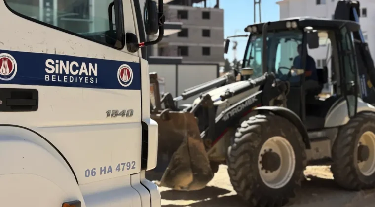 Sincan’da yol bakım ve onarım çalışması