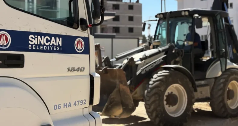 Sincan’da yol bakım ve onarım çalışması