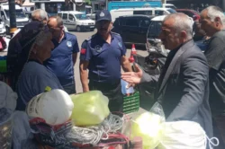 Sivas’ta kaldırım işgaline 1 milyon lira ceza uygulandı