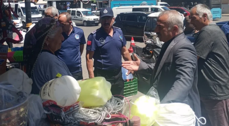 Sivas’ta kaldırım işgaline 1 milyon lira ceza uygulandı