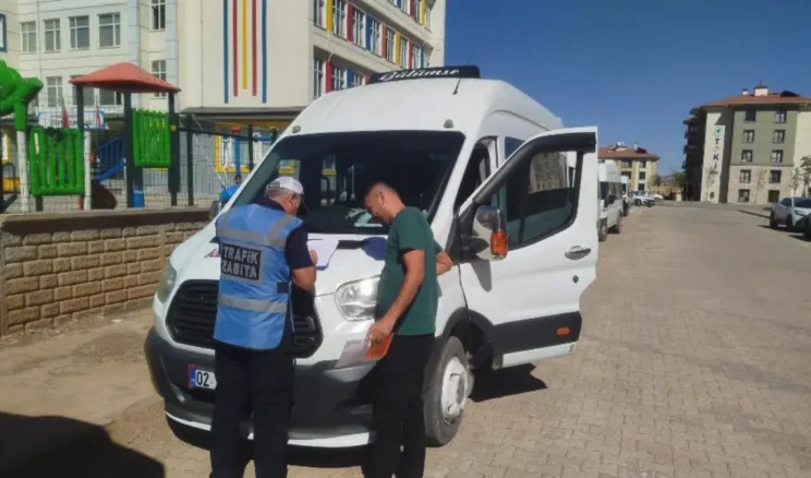 Adıyaman’da öğrenci servislerine sıkı denetim
