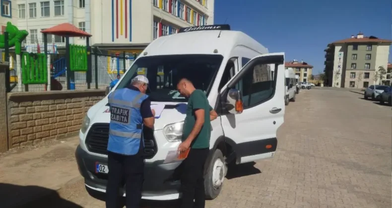 Adıyaman’da öğrenci servislerine sıkı denetim