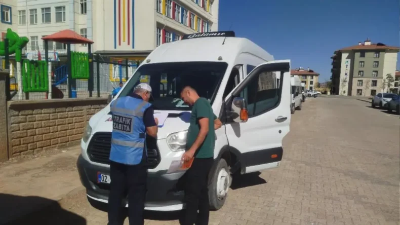 Adıyaman’da öğrenci servislerine sıkı denetim