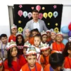 Aksaray’da miniklerin heyecanına başkan ortak oldu