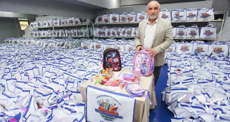 Canik Belediyesi’nden ilkokul öğrencilerine kırtasiye desteği