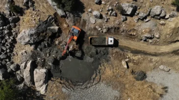 Diyarbakır’ın Hazro ilçesindeki gölet onarıldı