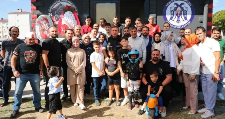 Erzincan’da motosiklet derneği ve eğitim pisti açıldı