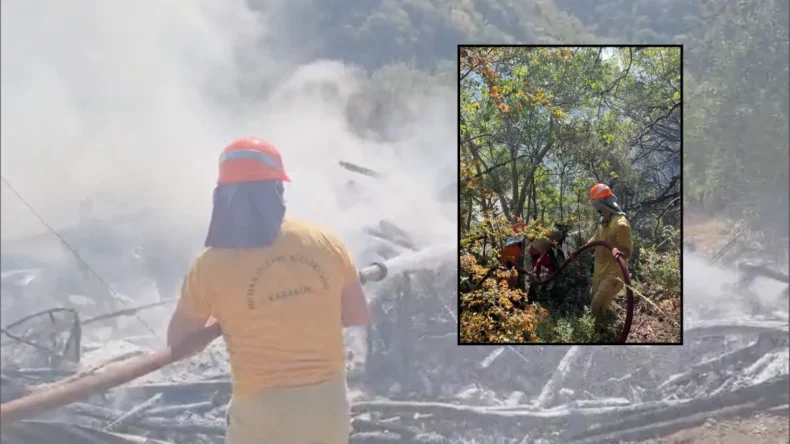 Karabük’te orman yangını! Hava müdahalesiyle söndürüldü…