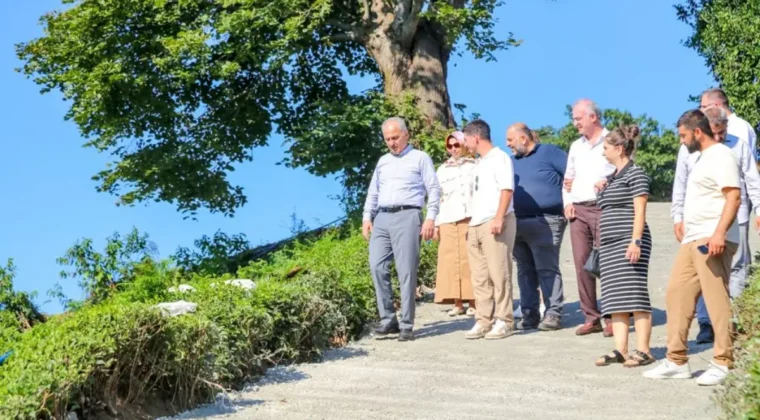 Rize’de Başkan Metin çalışmaları yerinde inceledi