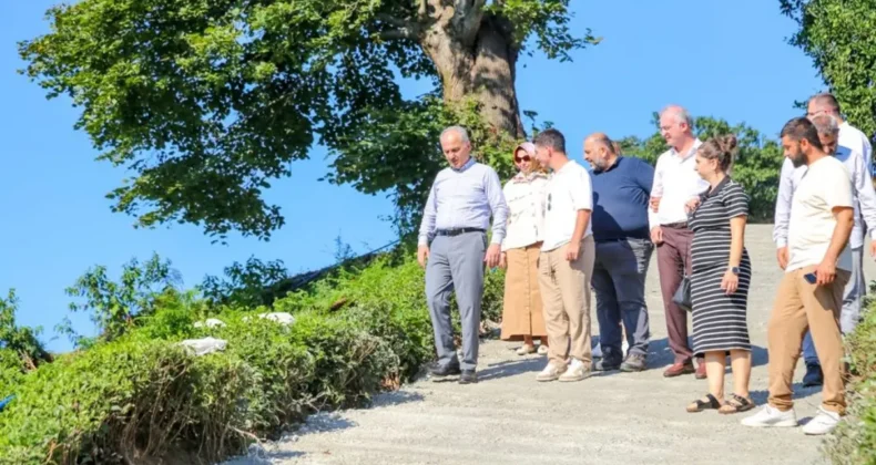 Rize’de Başkan Metin çalışmaları yerinde inceledi