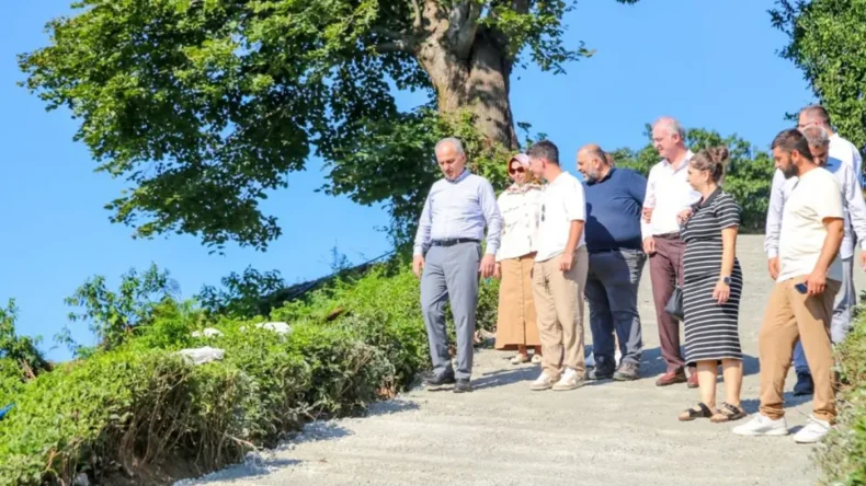 Rize’de Başkan Metin çalışmaları yerinde inceledi