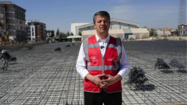 Adıyaman Belediyesi ek hizmet binası inşaatı devam ediyor