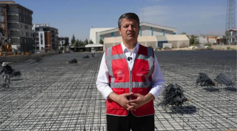 Adıyaman Belediyesi ek hizmet binası inşaatı devam ediyor