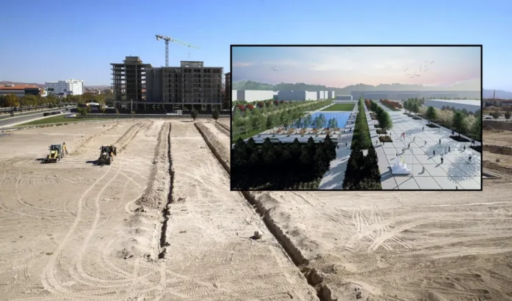 Aksaray’da Millet Bahçesi projesi inşa ediliyor