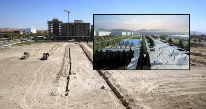 Aksaray’da Millet Bahçesi projesi inşa ediliyor