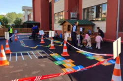 Bursa’da çocuklara trafik güvenliği eğitimi verildi