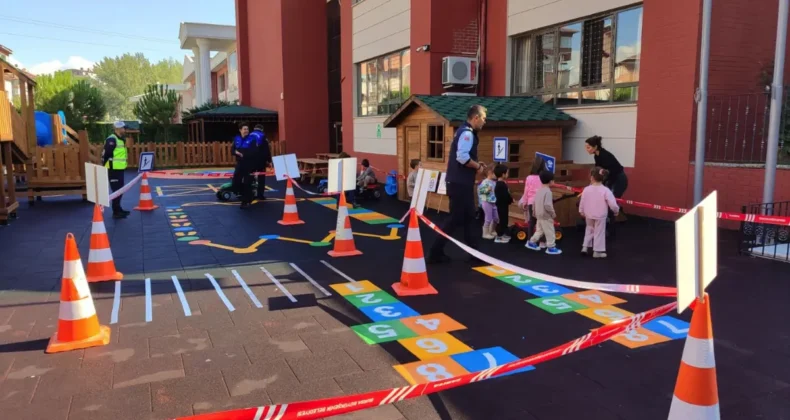 Bursa’da çocuklara trafik güvenliği eğitimi verildi
