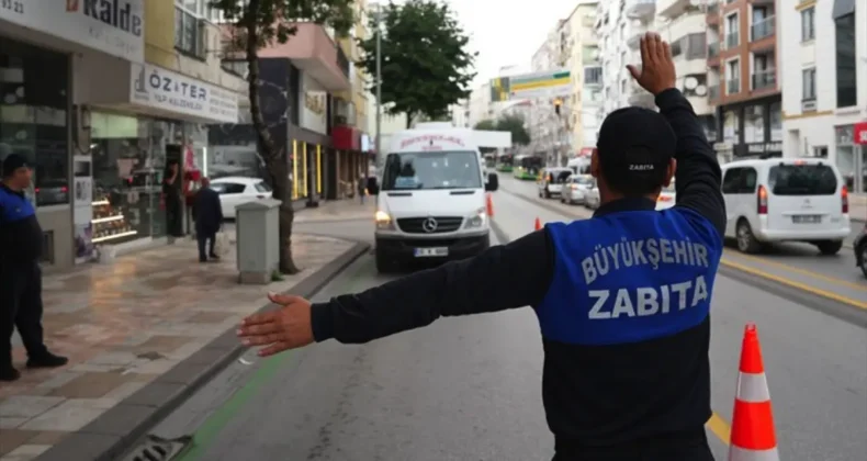 Denizli’de şehir içi dolmuşlara trafik denetimi