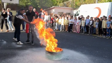 Diyarbakır’da öğrencilere afet farkındalık eğitimi verildi