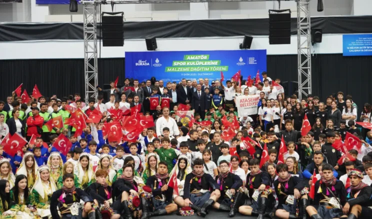 İstanbul’da amatör spor kulüplerine malzeme desteği