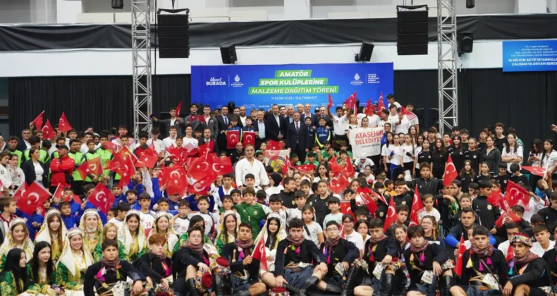 İstanbul’da amatör spor kulüplerine malzeme desteği