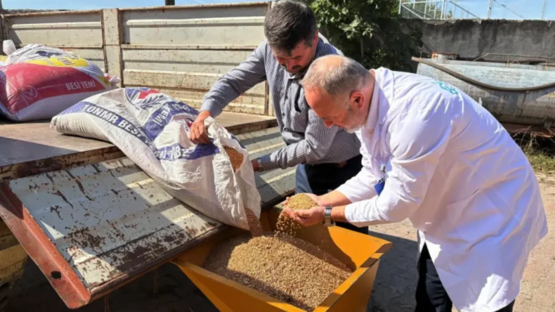 Kocaeli’de seyyar selektör makinesi çiftçinin hizmetinde