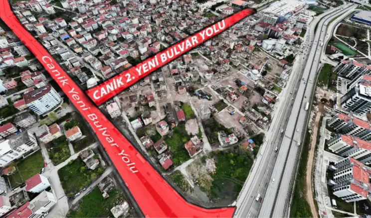 Canik 2. Yeni Bulvar Yolu ilçeye kazandırılıyor