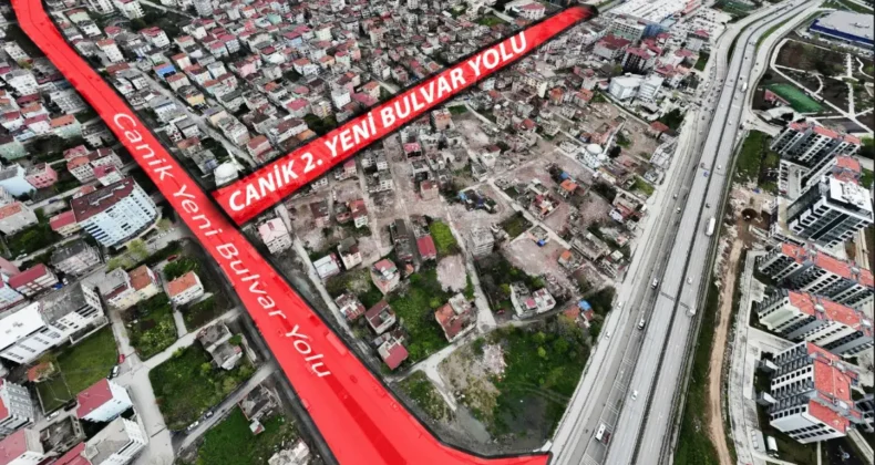 Canik 2. Yeni Bulvar Yolu ilçeye kazandırılıyor