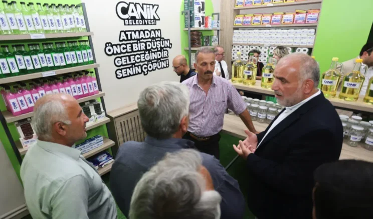 Canik Sıfır Atık Marketi hizmete sunuldu