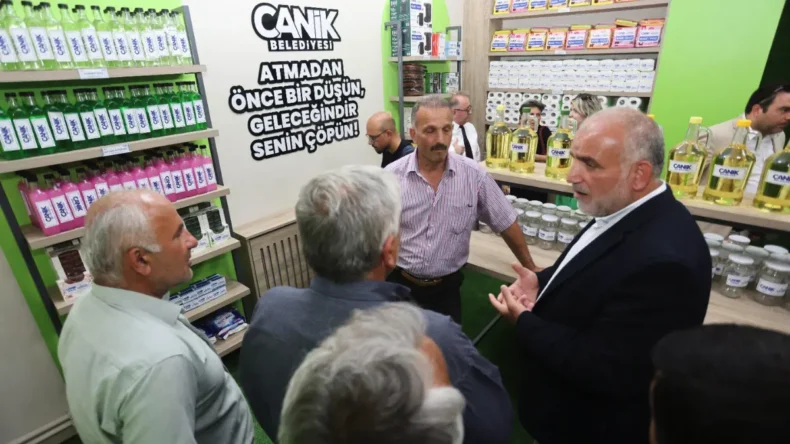 Canik’te atıklar dönüşüyor aile bütçesine katkı sağlıyor