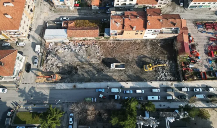 Çorum’da eski itfaiye alanı otoparka dönüştürülüyor