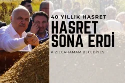 Kızılcahamam’da 40 yıl sonra bir ilk! Hasadı yapıldı…