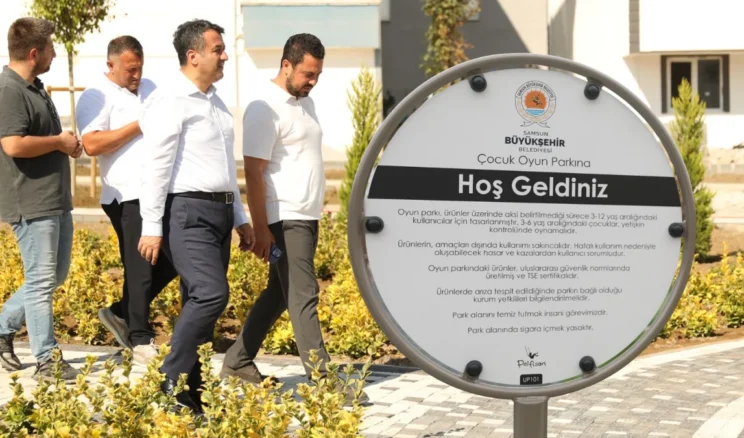 Samsun’un tüm ilçelerine park ve yeşil alan kazandırılıyor