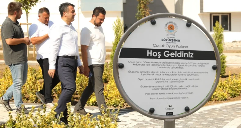 Samsun’un tüm ilçelerine park ve yeşil alan kazandırılıyor