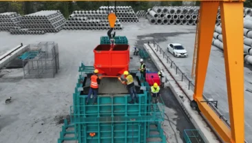 Samsun betonarme prefabrik su deposu üretimine başladı