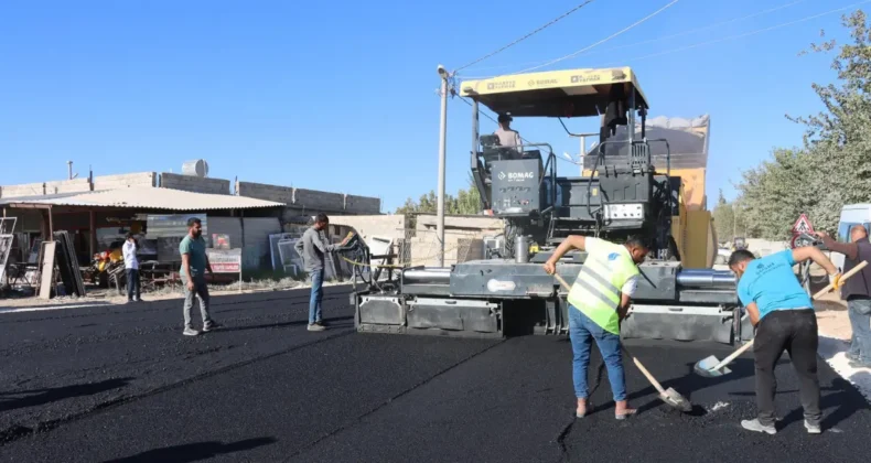Şanlıurfa’da İmam Bakır Türbesi’ne giden yolda çalışma