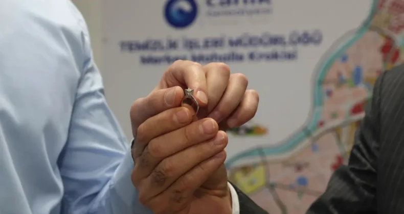 Canik Belediyesi teknolojiyi kullandı! Çöpteki pırlanta sahibine ulaştı…