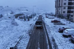 Karabük’te karla mücadele çalışmaları sürüyor